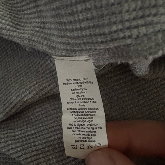 Monica + Andy Heather Grey Organic Cotton Lounge Robe M/L Maternity Friendly - Picture 9 of 9